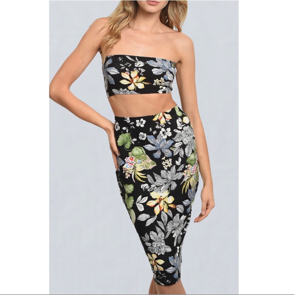 Tube Top & Skirt Set